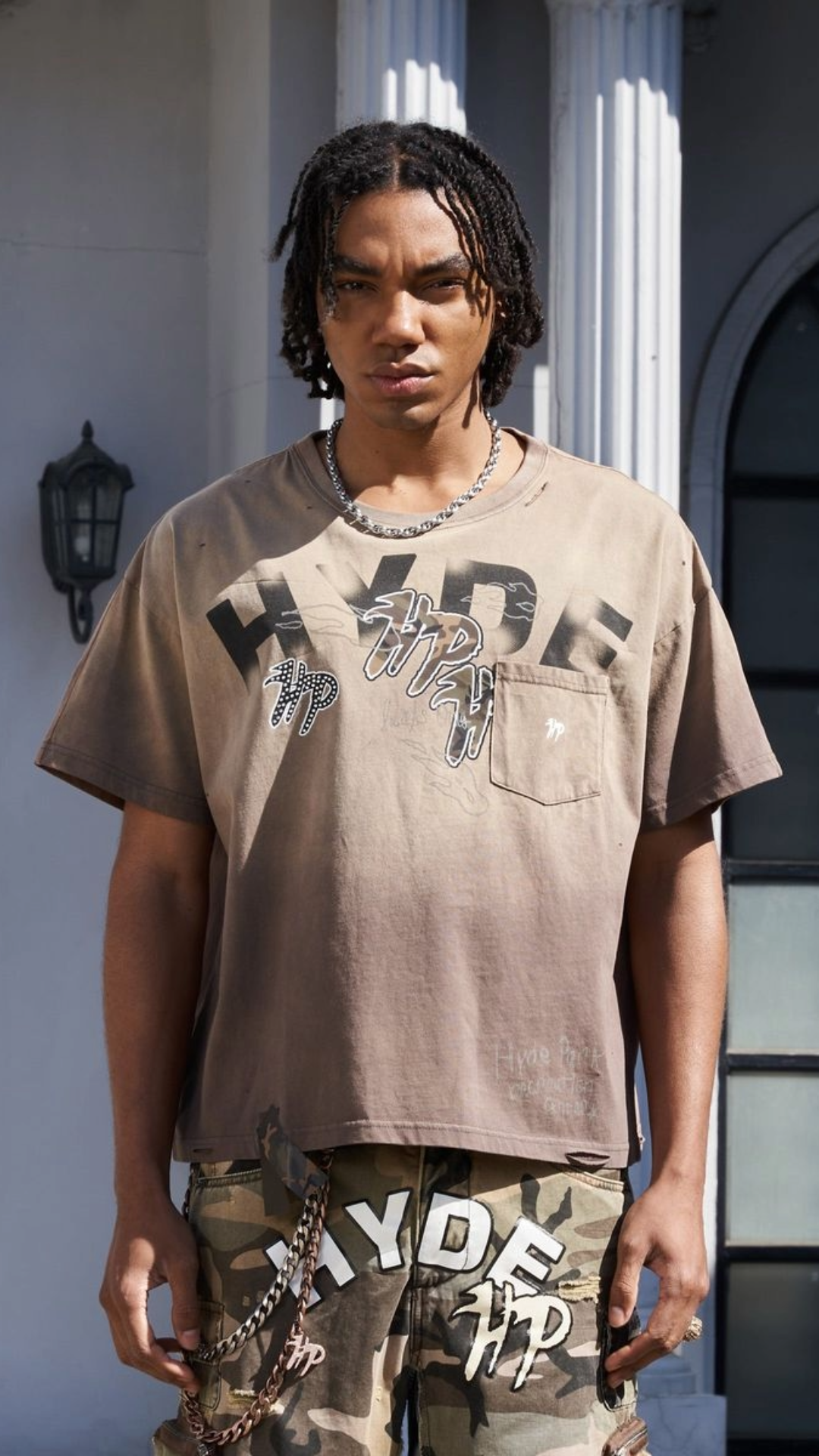 HP Brown Split Pocket Tee
