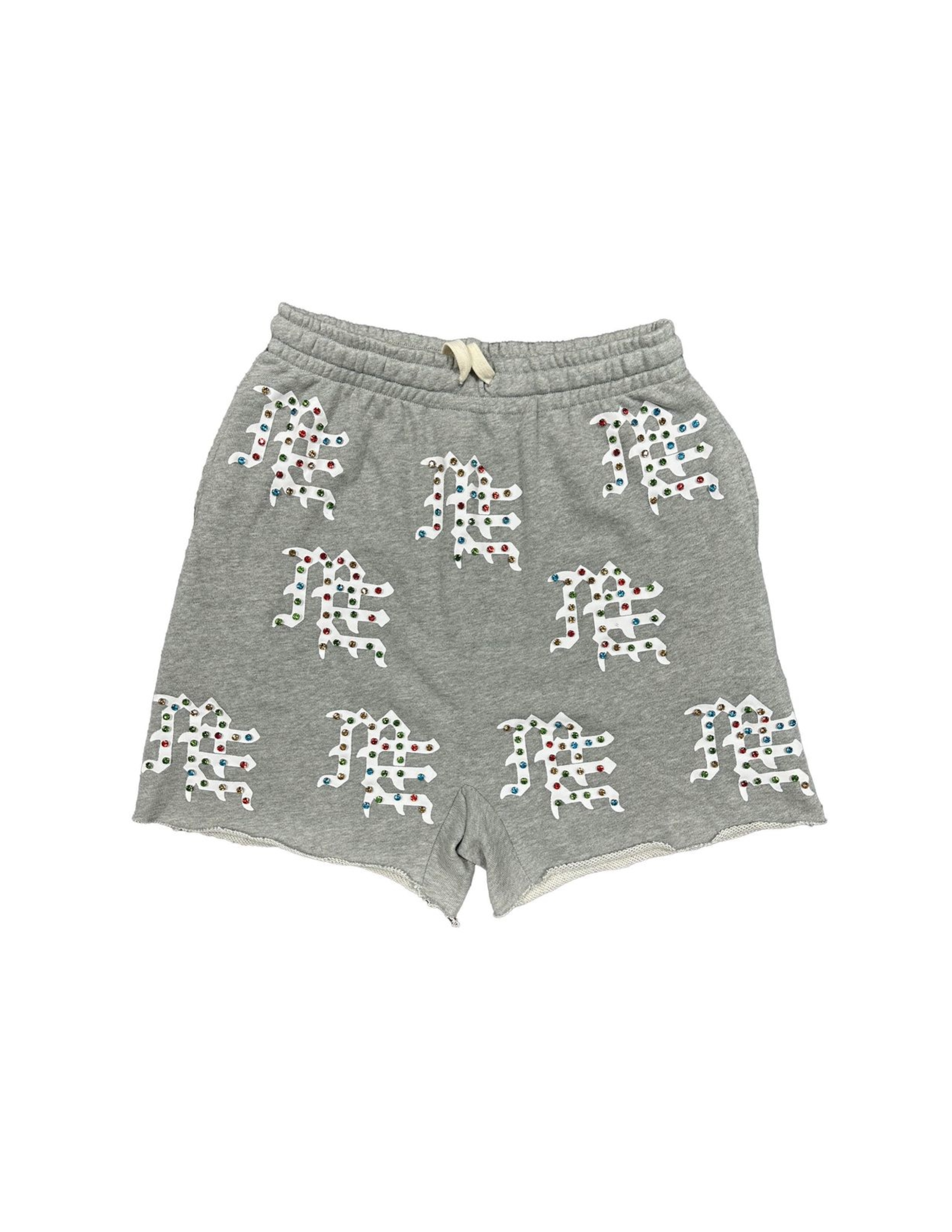 ME "GREY ME LOGO SHORTS"