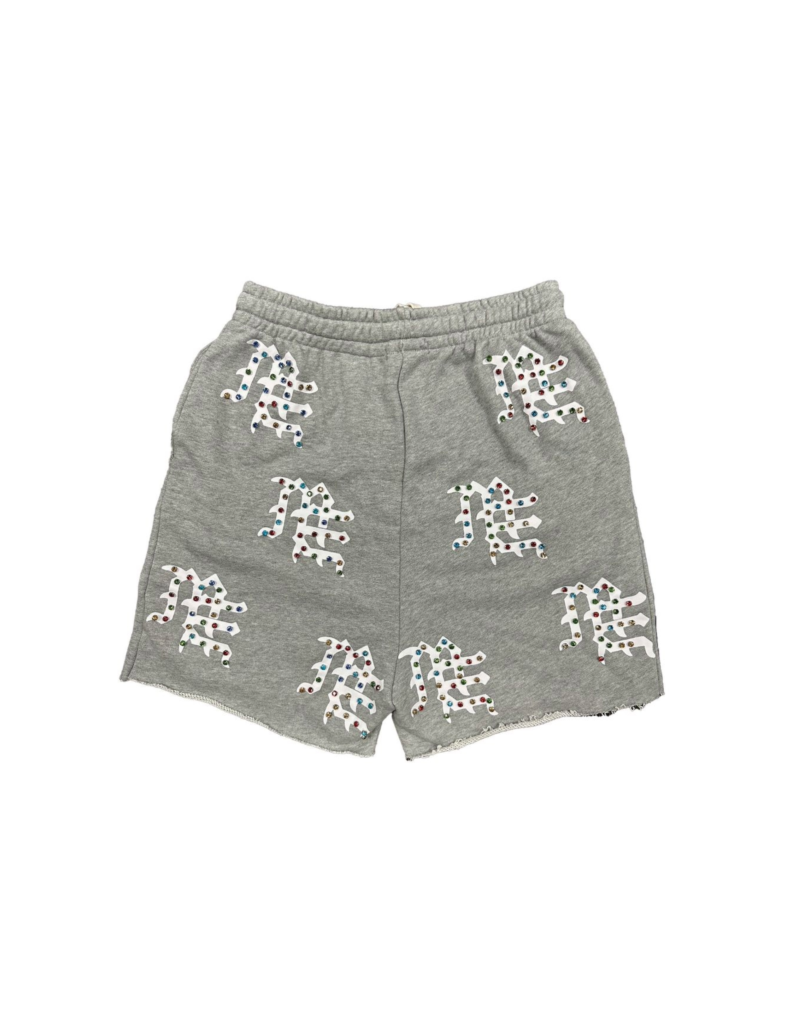 ME "GREY ME LOGO SHORTS"
