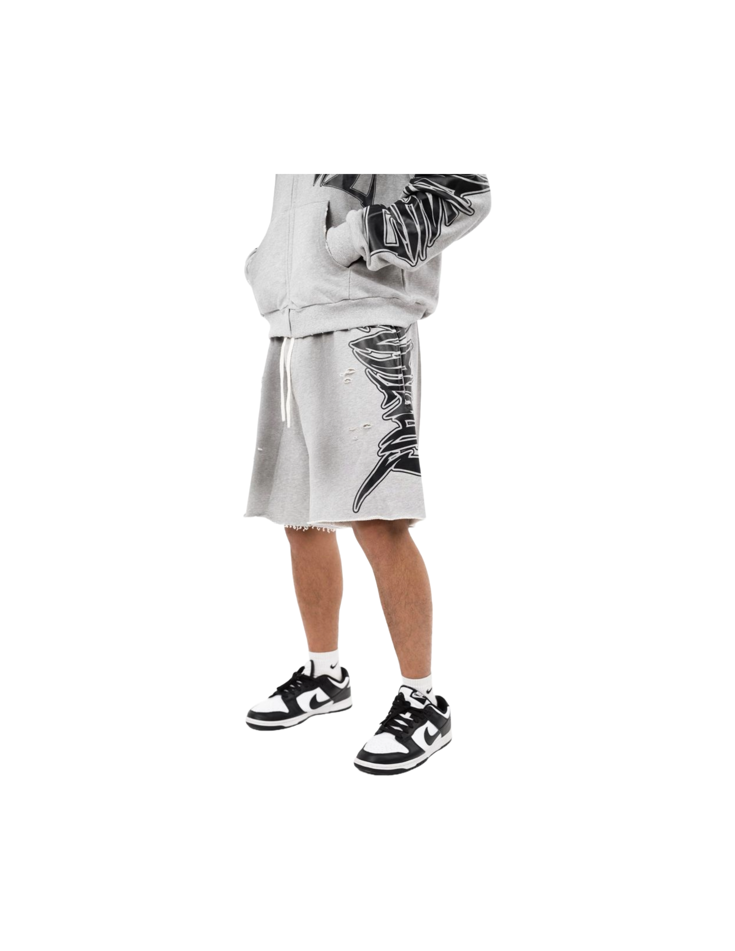 ME "GREY FADED SHORTS"