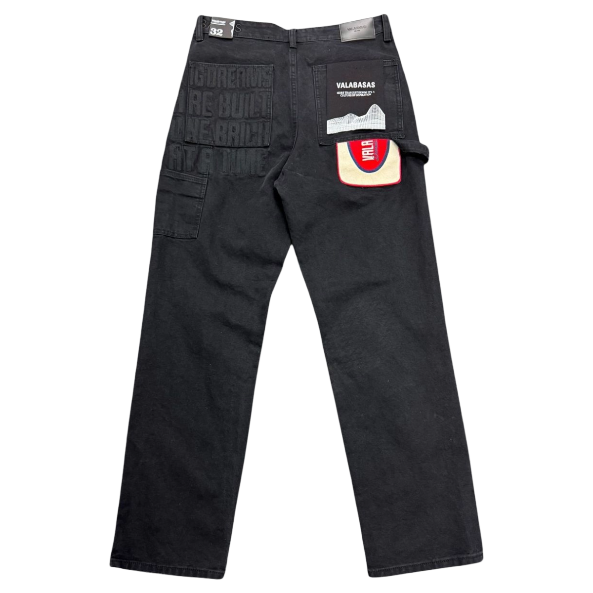 VALABASAS "STANCE" BLACK STRAIGHT DENIM