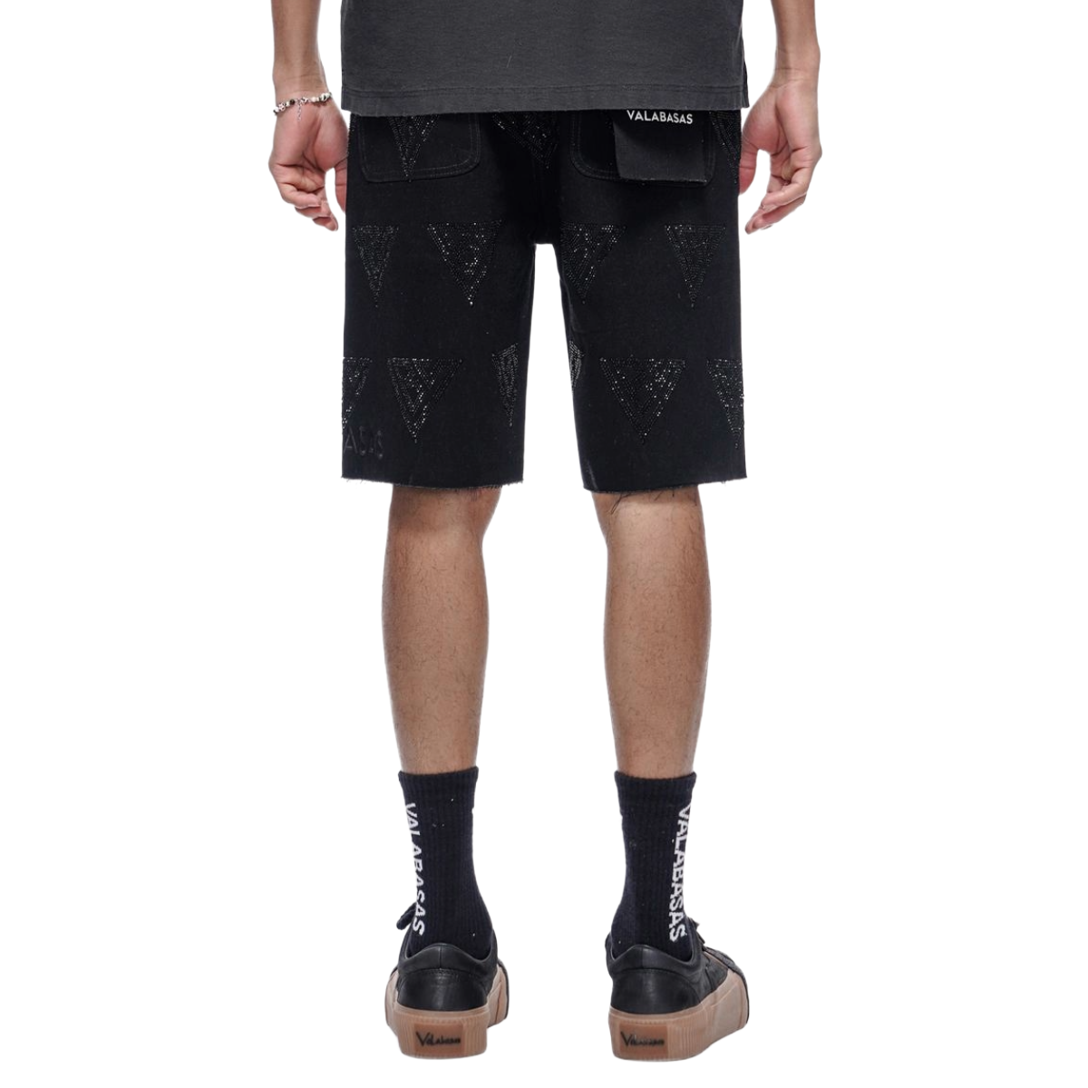 VALABASAS "PALACE" WASHED JORTS (BLACK)