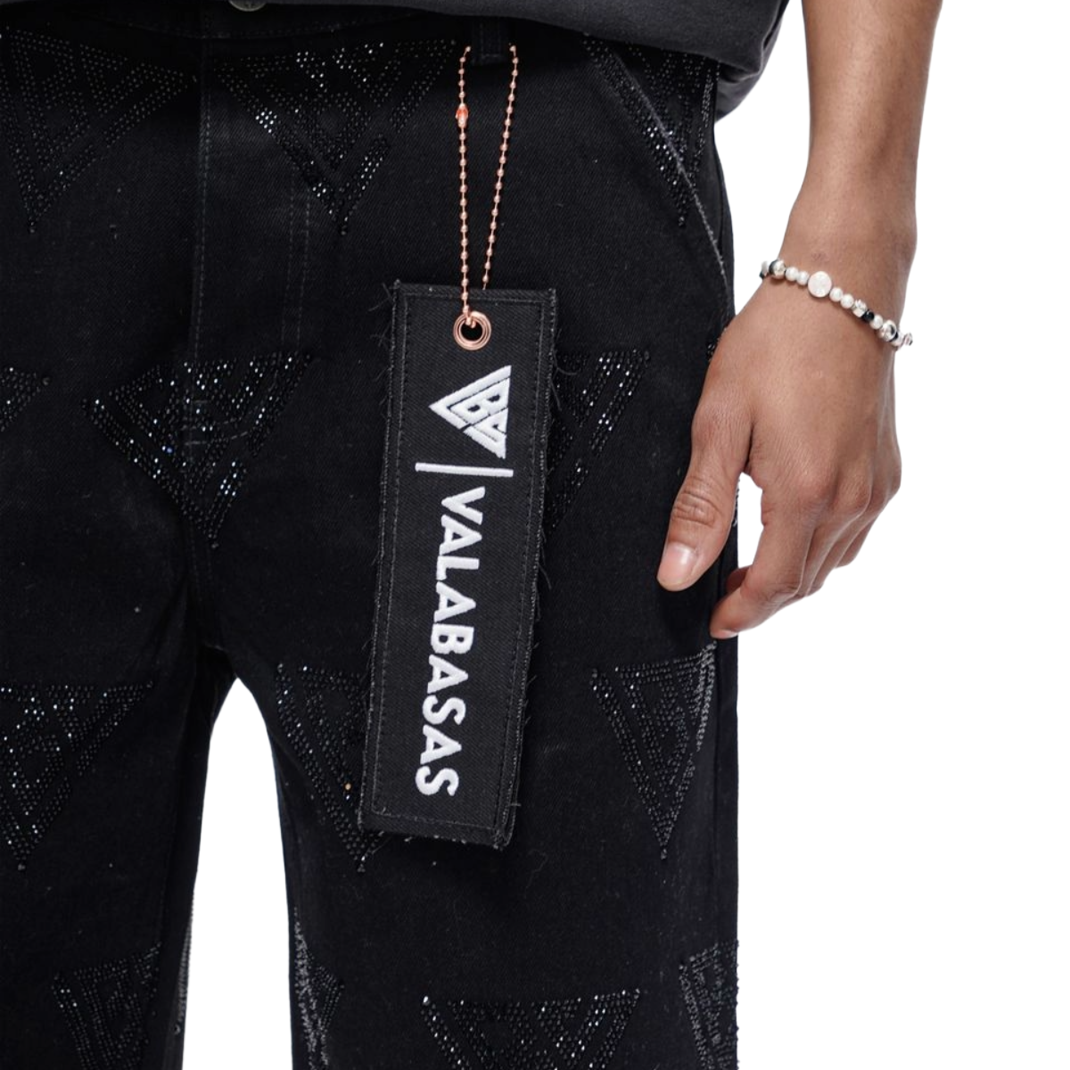 VALABASAS "PALACE" WASHED JORTS (BLACK)