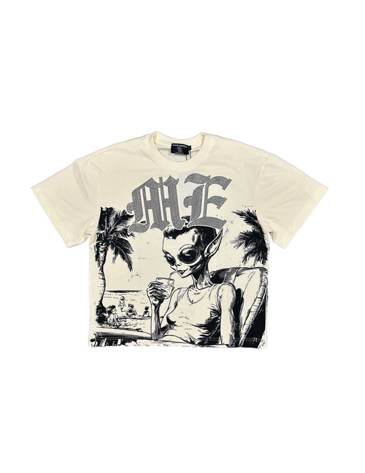 ME "BEACH RHINESTONE TEE"