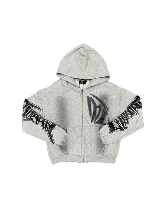 ME "GREY FADED HOODIE"