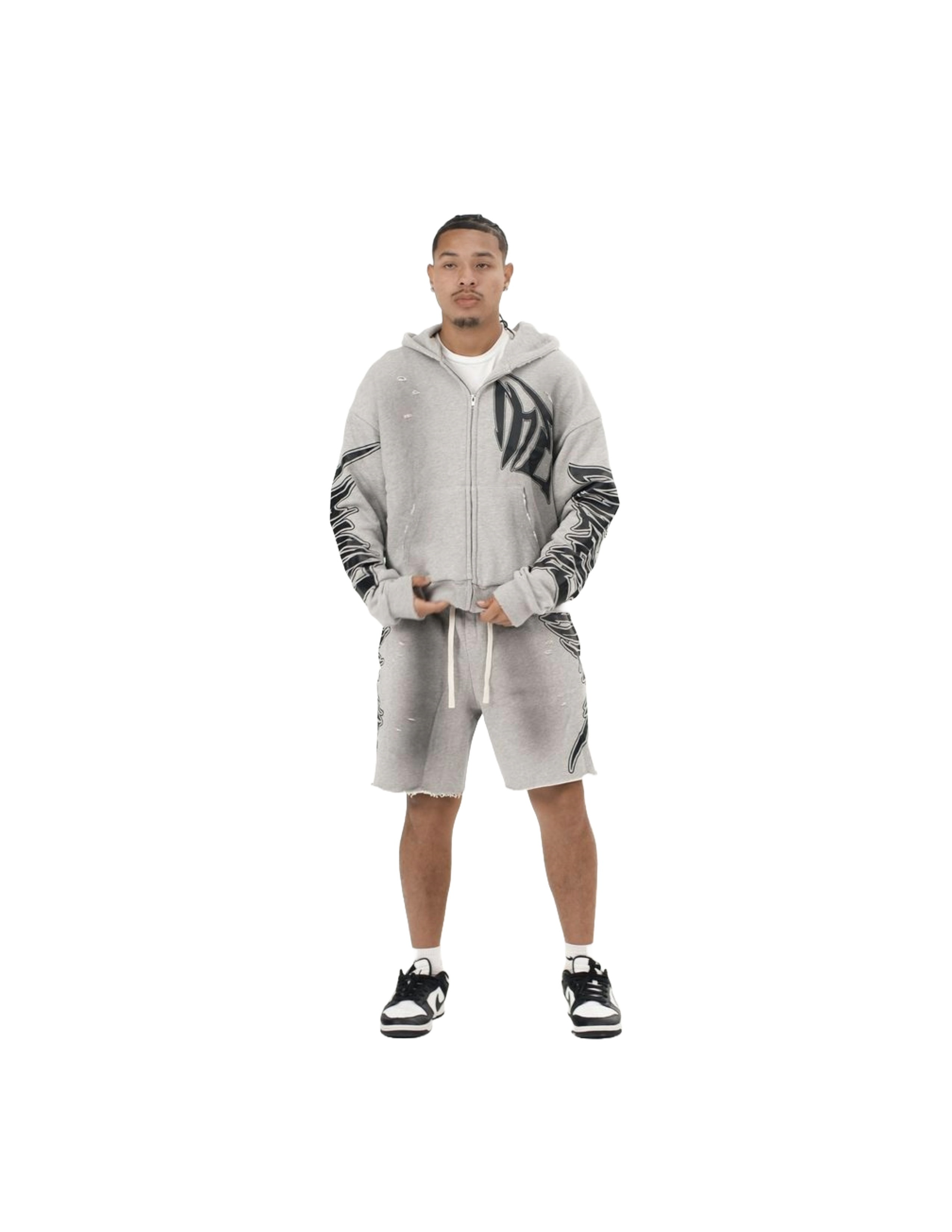ME "GREY FADED HOODIE"