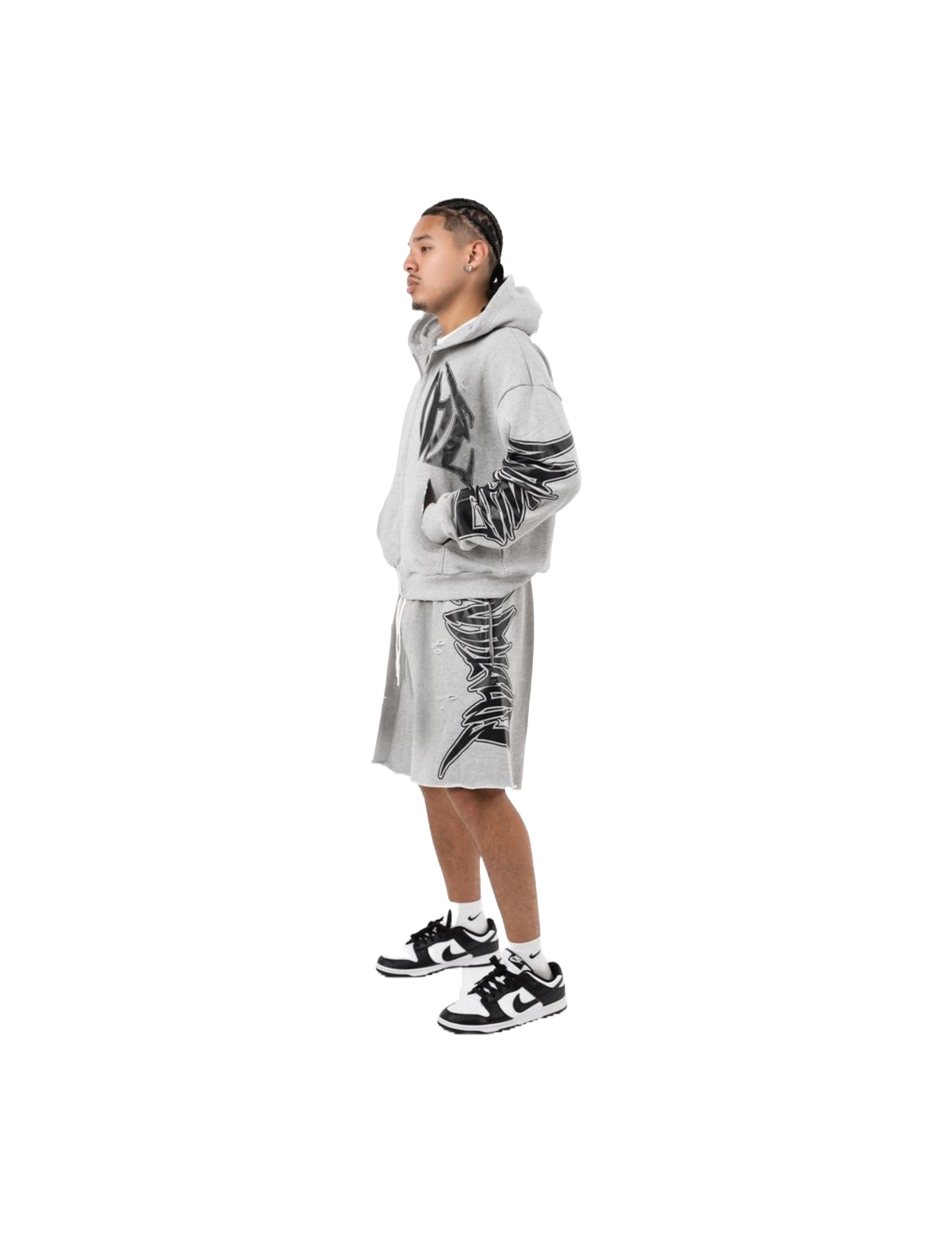 ME "GREY FADED HOODIE"