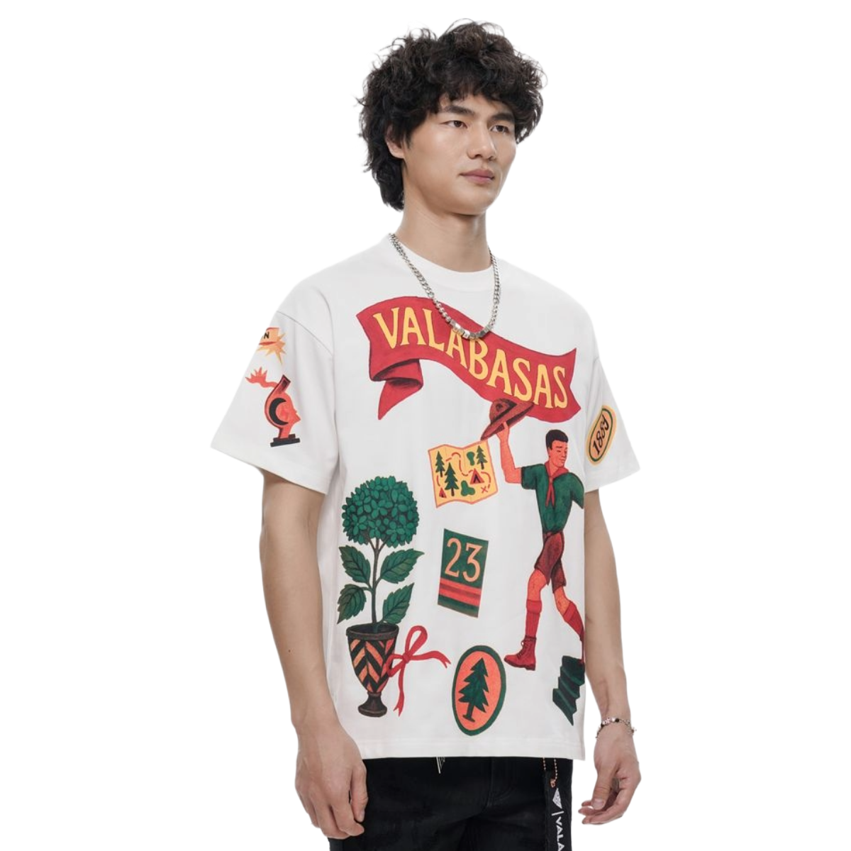 VALABASAS "LATITUDE" WHITE TEE