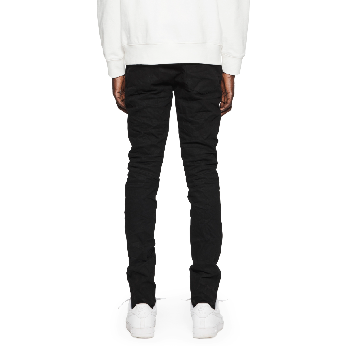 PURPLE 'BLACK RAW222' SKINNY DENIM