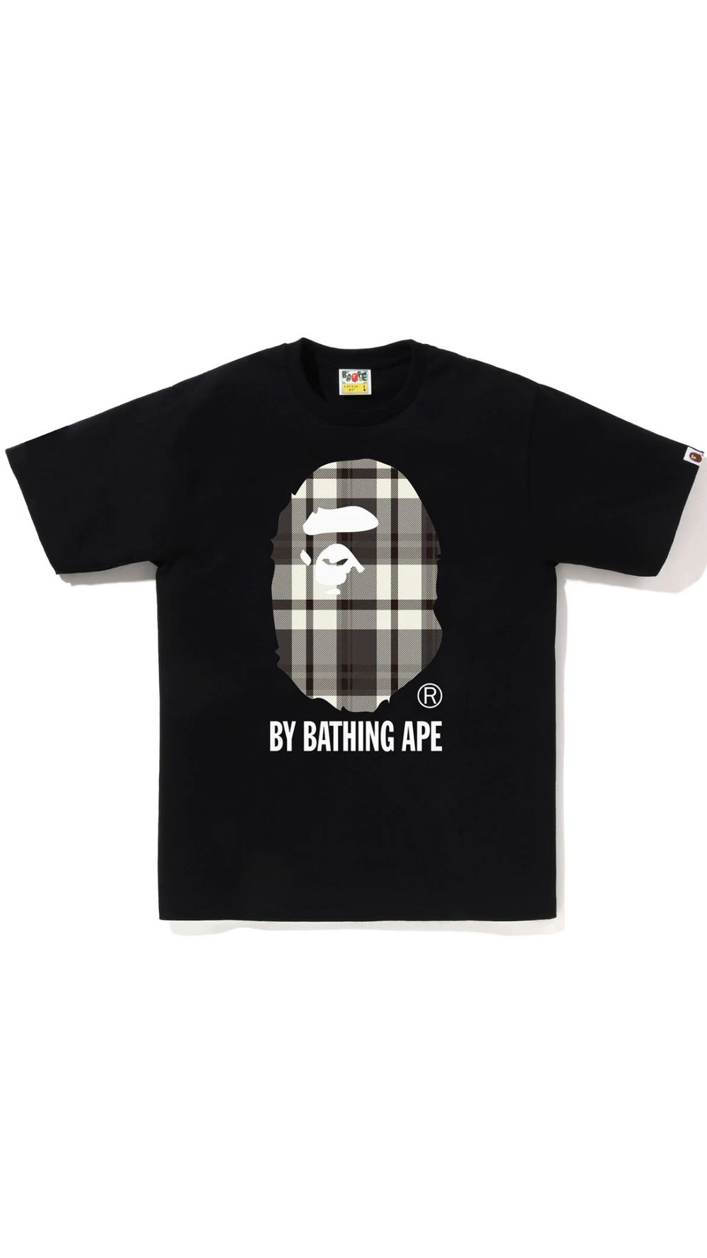 BAPE CHECK BY BATHING APE TEE (BLACK)