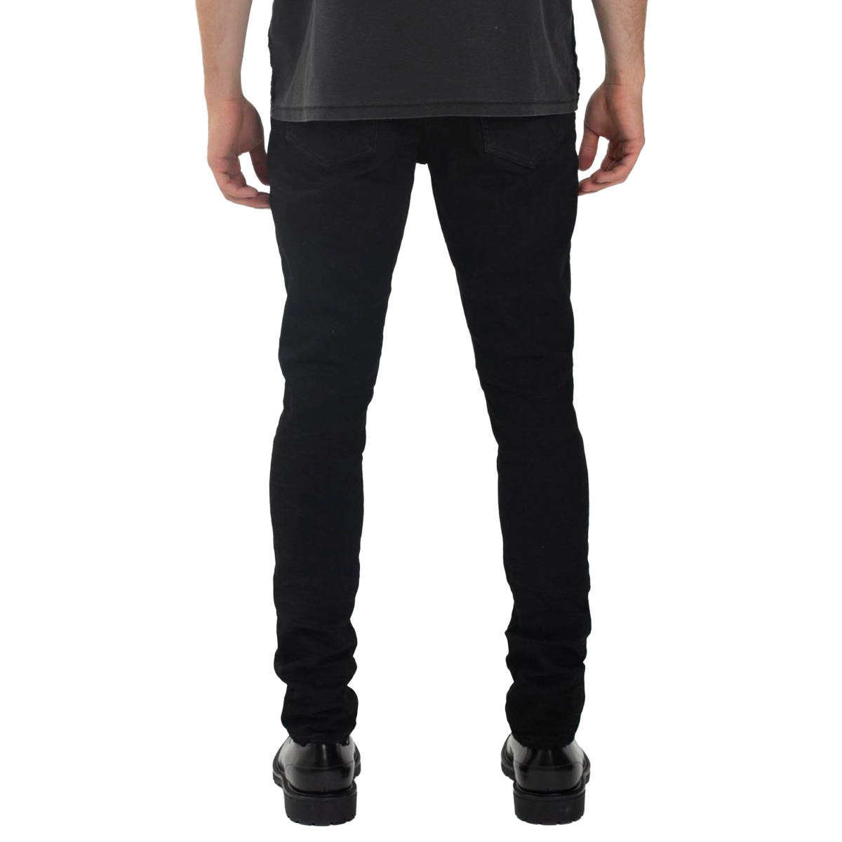 PURPLE 'BLACK RESIN 3D' SKINNY DENIM