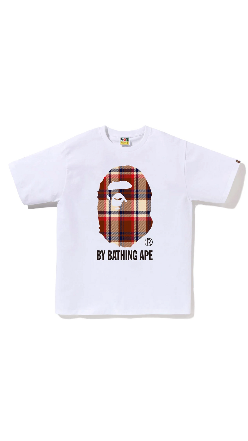 BAPE CHECK BY BATHING APE TEE (WHITE)