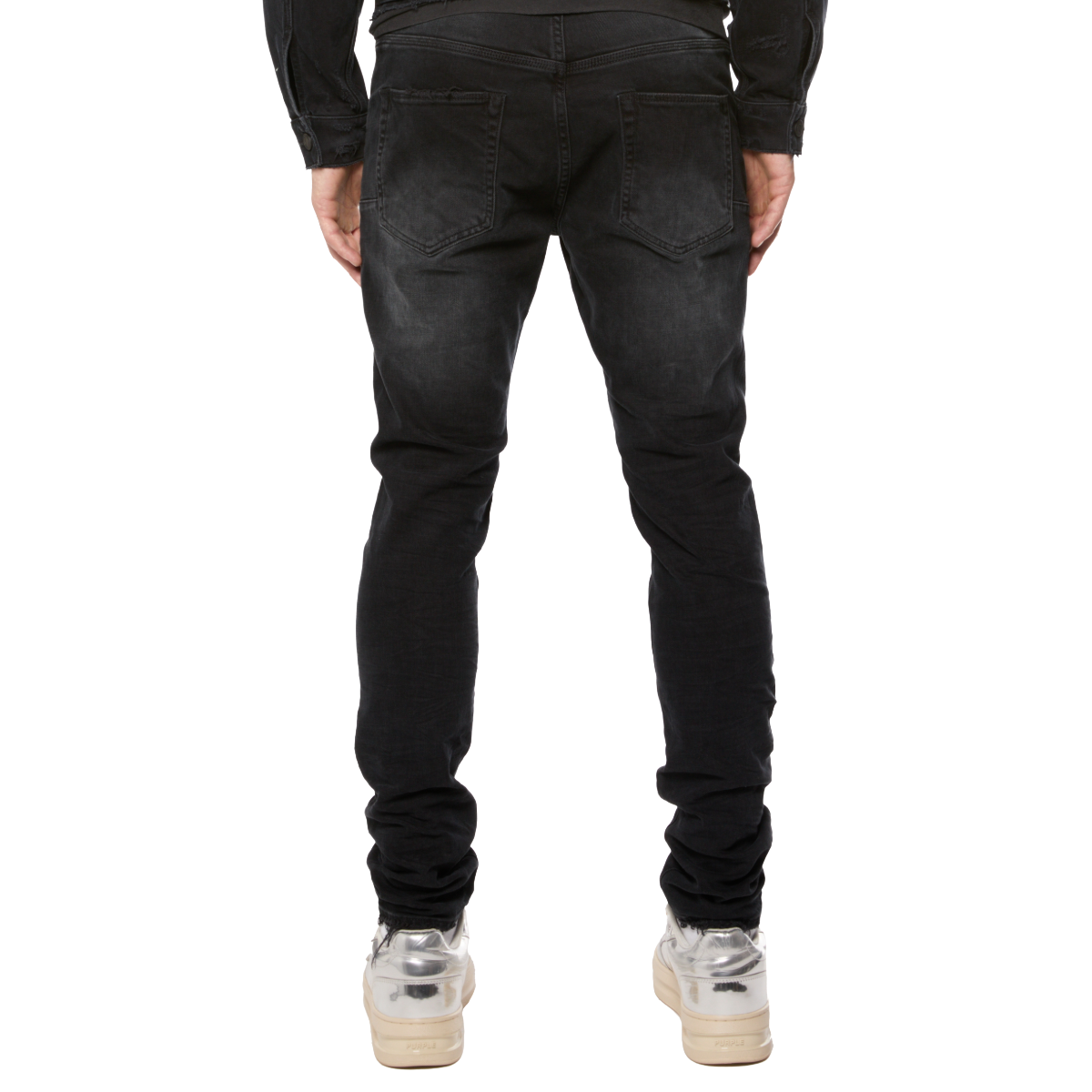 PURPLE 'DROP FIT MIDRISE' STRETCHED DENIM