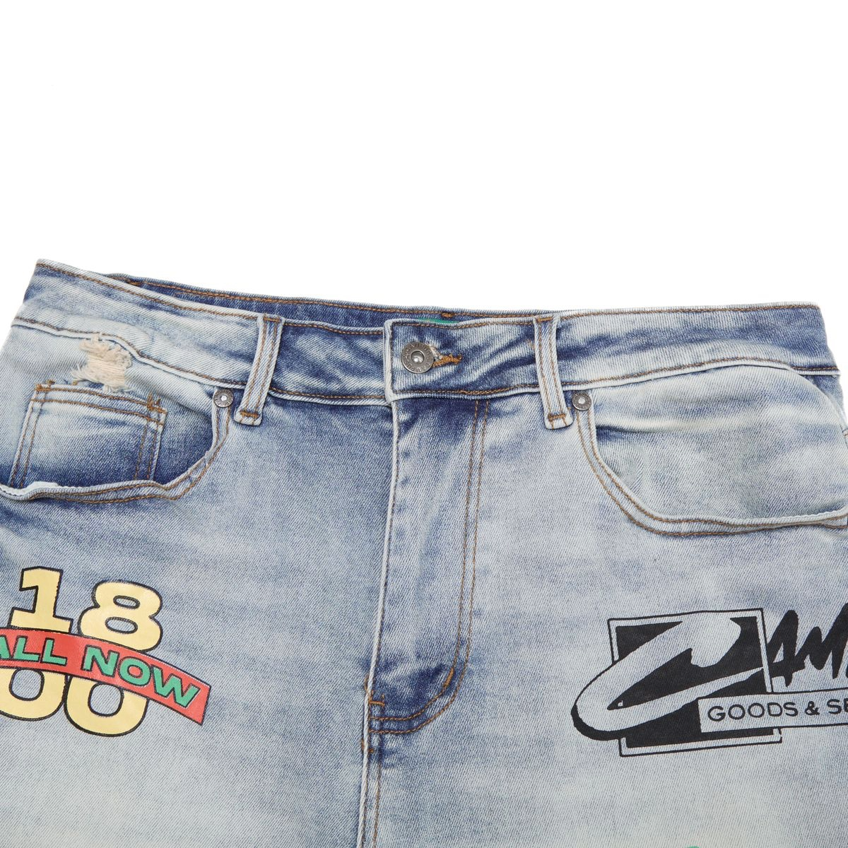CAMPUS 'VICE' DENIM JORTS (BLUE)