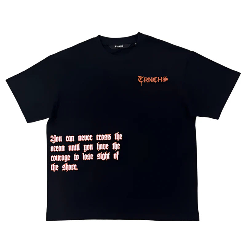 TRNCHS SIGHT OF THE SHORE BLACK TEE