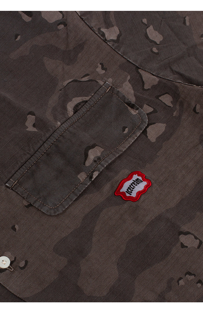 IC "SUGAR" BELUGA SS WOVEN (CROP FIT)