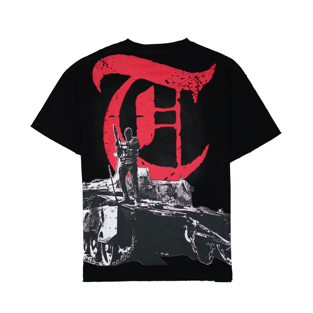 TRNCHS 'FROM THE TRNCHS' VINTAGE BLACK TEE