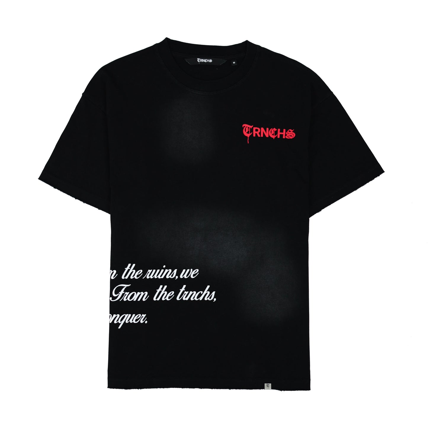 TRNCHS 'FROM THE TRNCHS' VINTAGE BLACK TEE