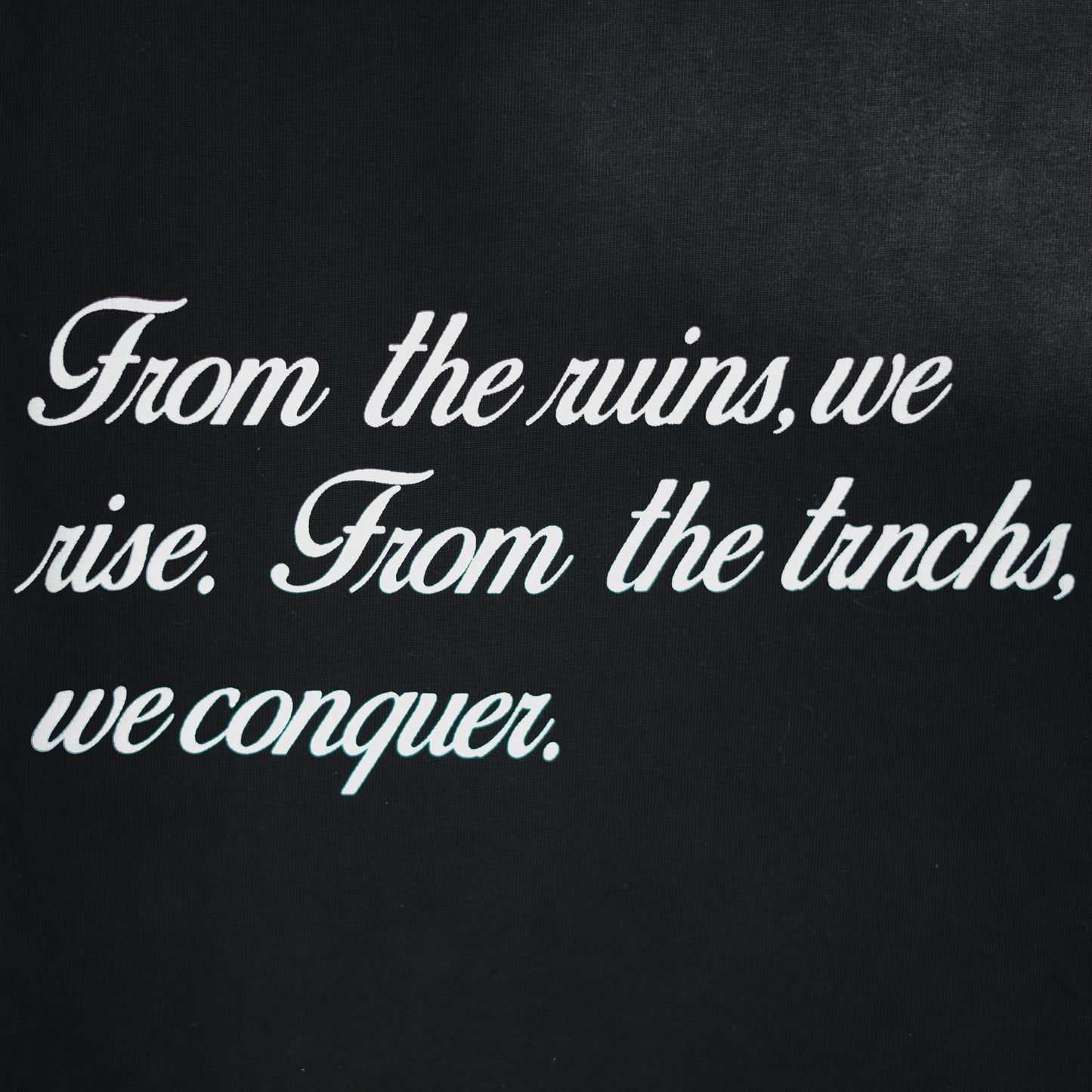 TRNCHS 'FROM THE TRNCHS' VINTAGE BLACK TEE
