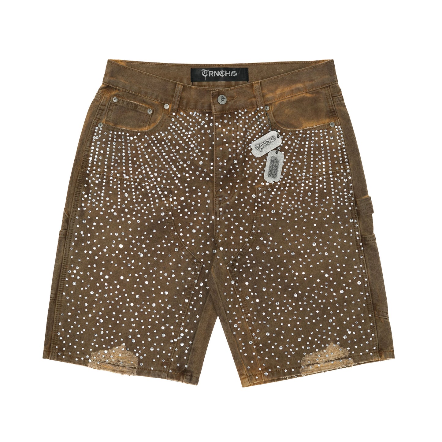 TRNCHS AL-NUJUM DENIM SHORTS
