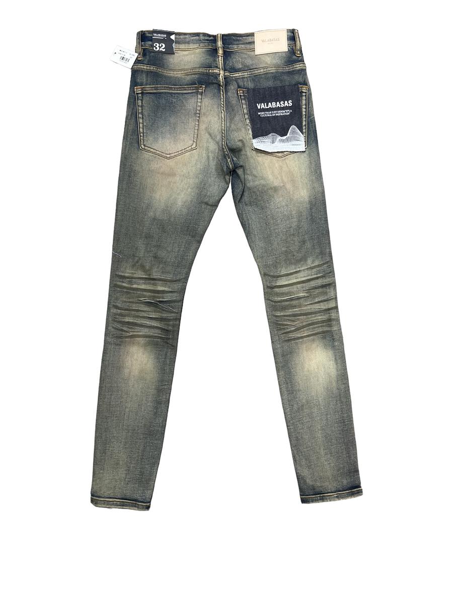 VALABASAS "MR. CLEAN 2.0" BLU SPORCO DENIM SKINNY