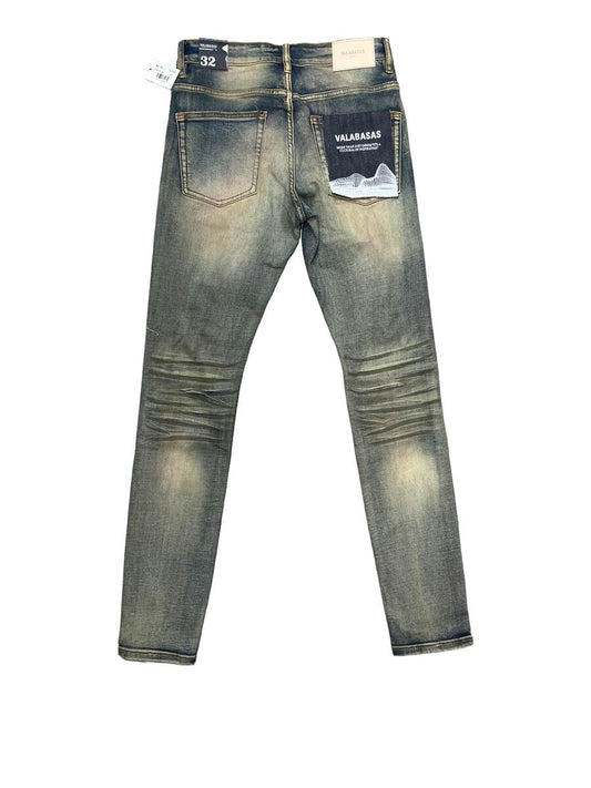 VALABASAS "MR. CLEAN 2.0" BLU SPORCO DENIM SKINNY