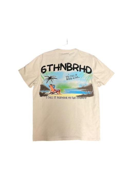 6TH NBRHD "ISLAND" TEE (CREAM)