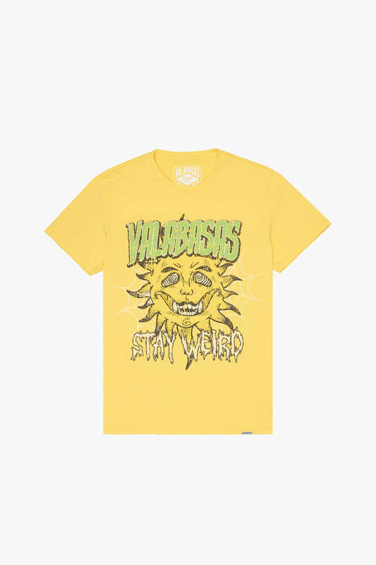 "STAY WEIRD" VINTAGE YELLOW TEE