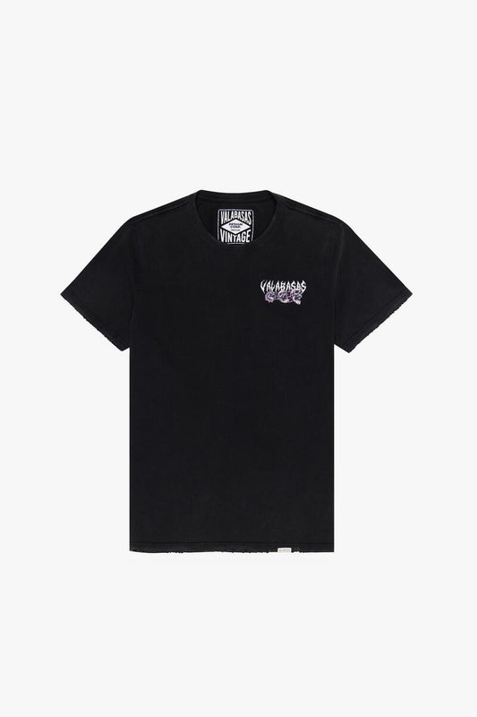 VALABASAS  "LESS TIME" VINTAGE BLACK TEE