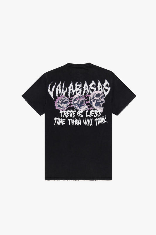 VALABASAS  "LESS TIME" VINTAGE BLACK TEE