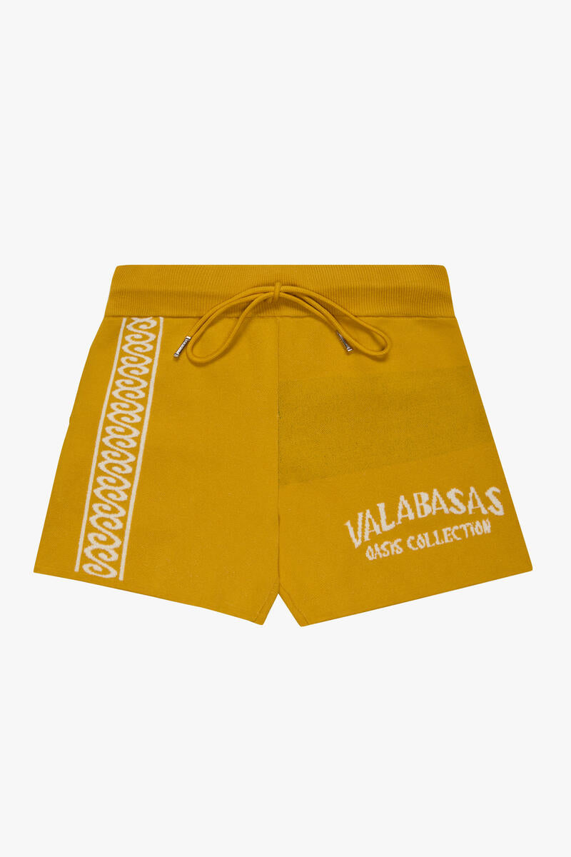 "TROPICO" YELLOW WOVEN SHORTS