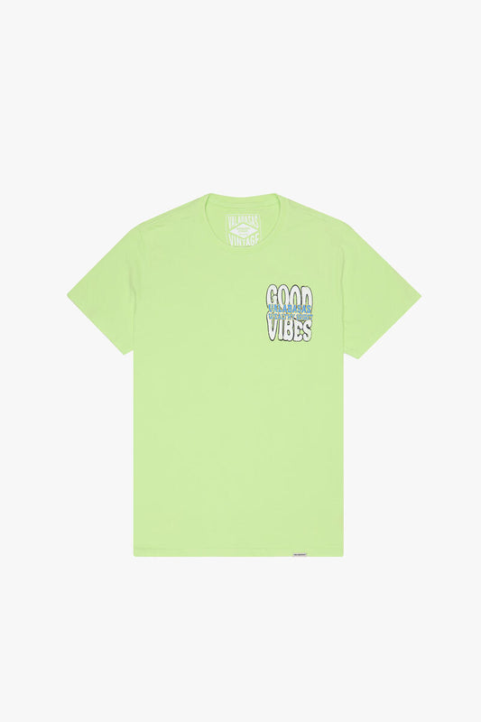 "WEALTHY SPIRIT" VINTAGE LIME TEE