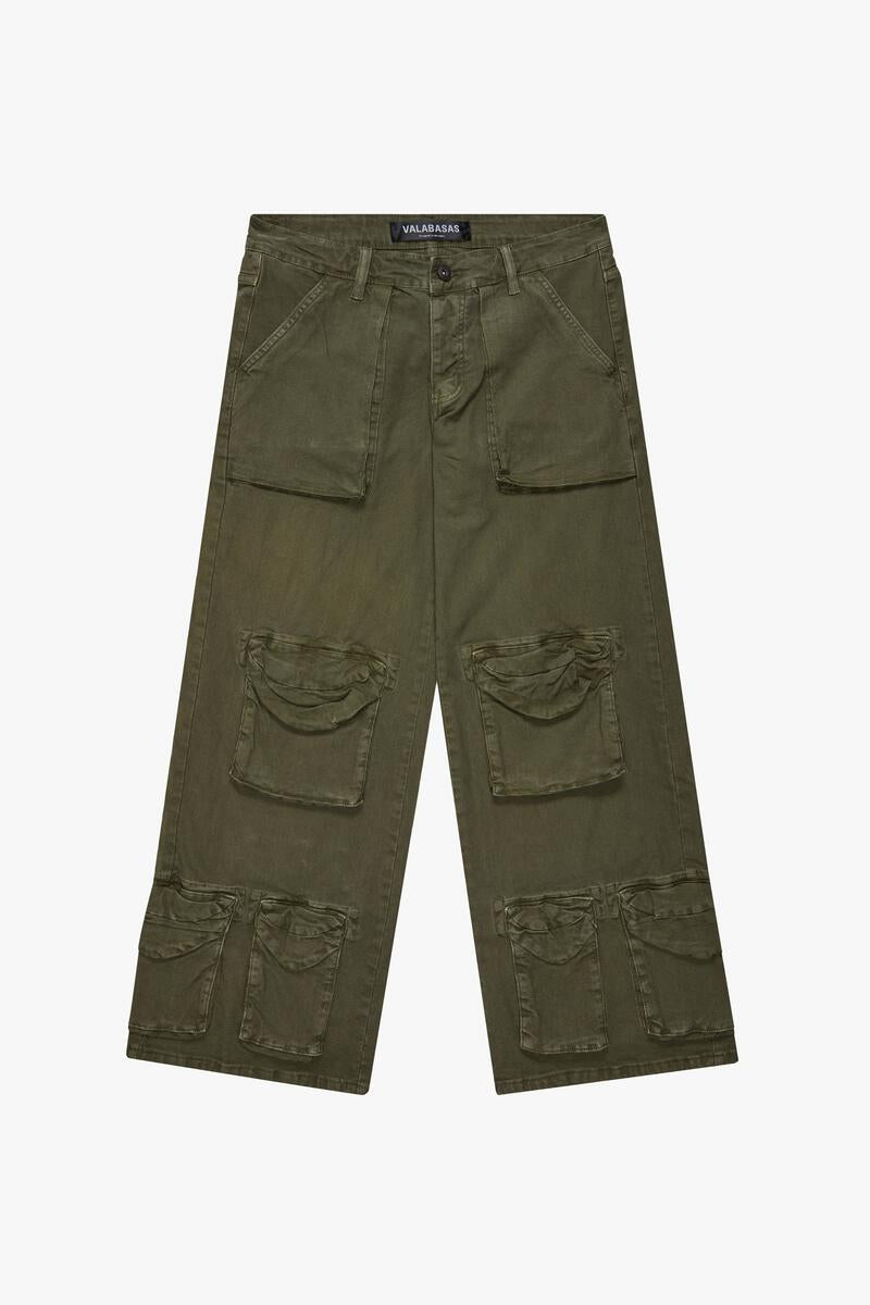 VALABASAS "RAM" SAGE GREEN BAGGY DENIM JEAN