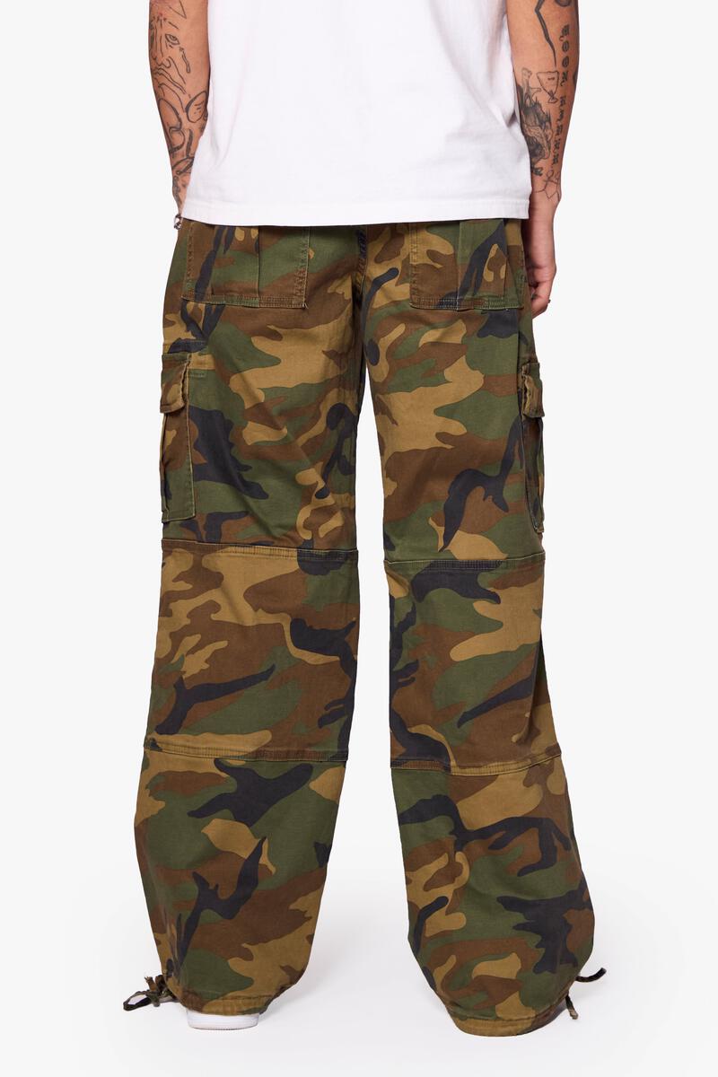 VALABASAS "SAFARI" FOILAGE GREEN BAGGY DENIM JEAN