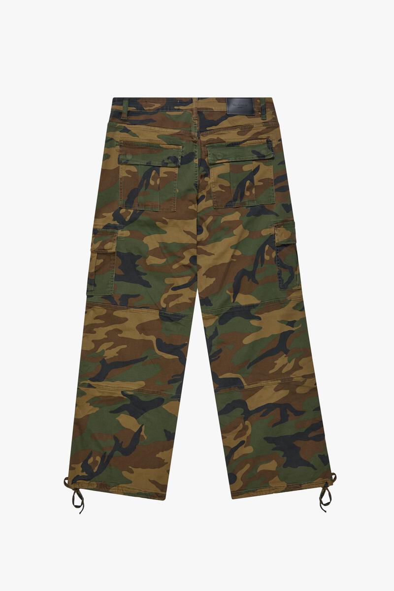 VALABASAS "SAFARI" FOILAGE GREEN BAGGY DENIM JEAN