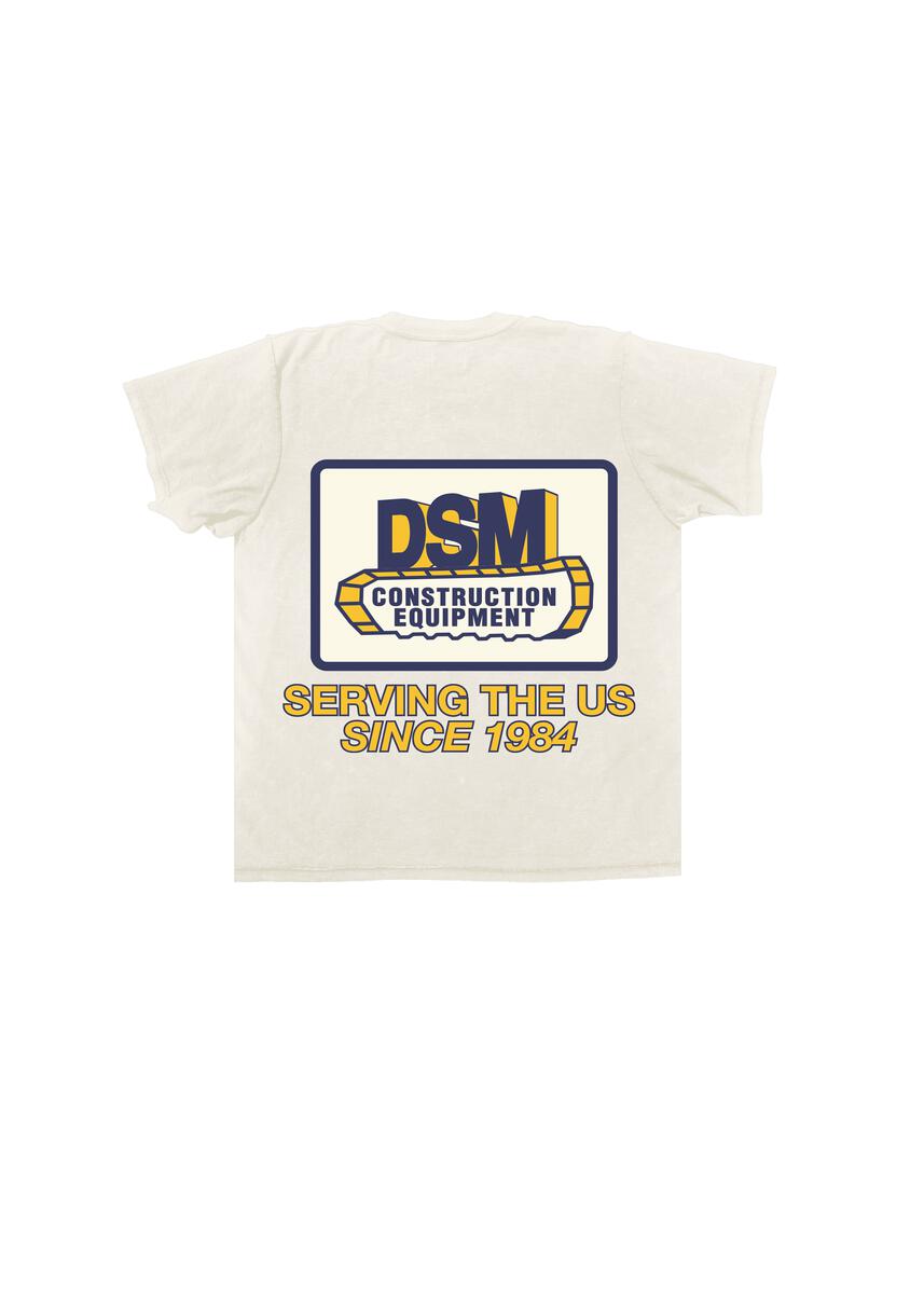 DSM "CONSTRUCTION" CREAM TEE