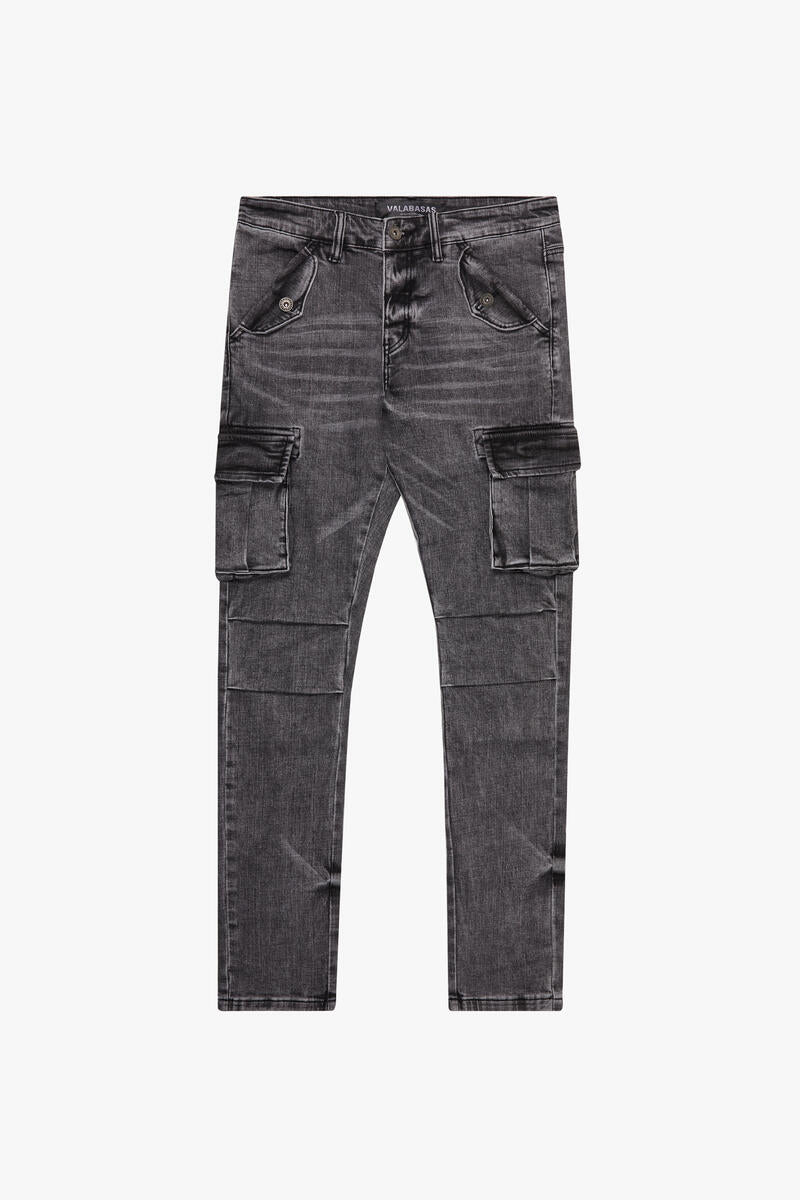 VALABASAS "SOAP" GREY SKINNY DENIM