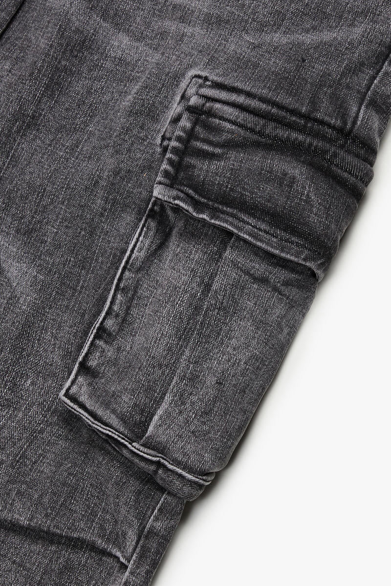 VALABASAS "SOAP" GREY SKINNY DENIM