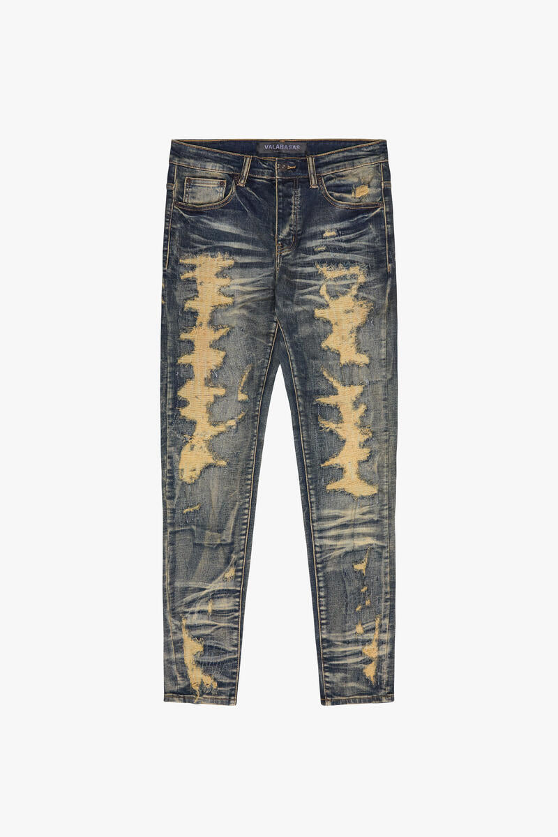 VALABASAS "TEARAWAY" DARK VINTAGE SKINNY JEAN