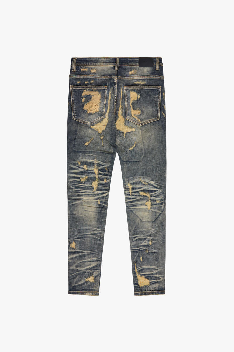 VALABASAS "TEARAWAY" DARK VINTAGE SKINNY JEAN