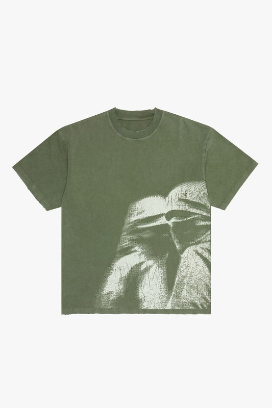 VALABASAS "FORMULA" VINTAGE OLIVE NEW FIT TEE