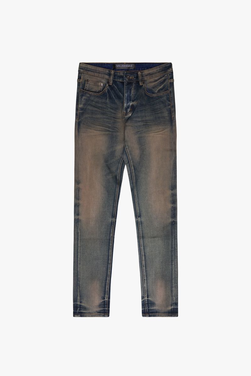 VALABASAS "MR.FLEX" DIRTY WASH 4 WAY STRETCH SKINNY JEAN