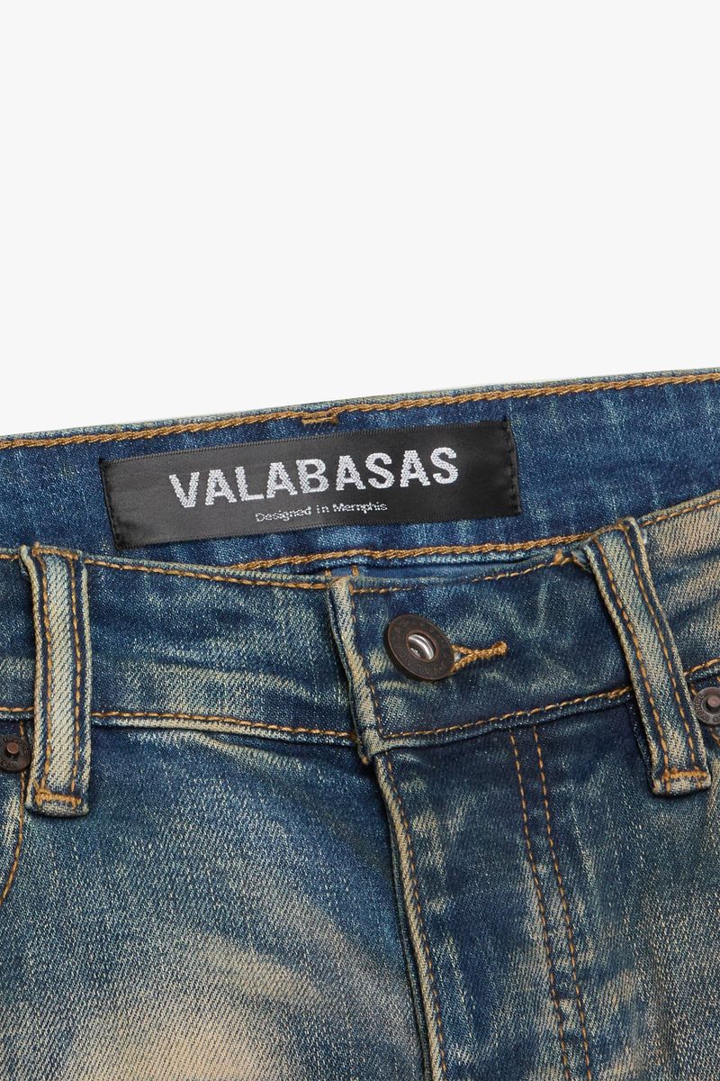 VALABASAS "WHIRL" VINTAGE BLUE SKINNY JEAN