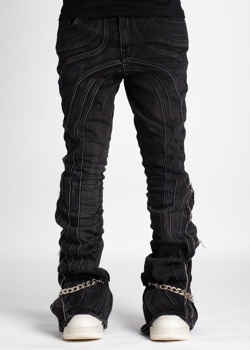 GUAPI IRON GREY CHAIN DENIM