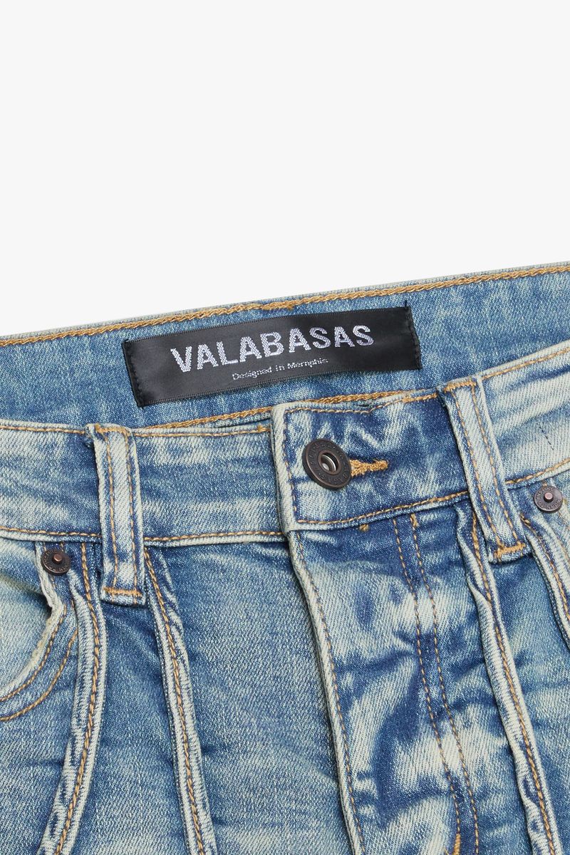 VALABASAS "POCKET TRAIL" VINTAGE WASH SKINNY DENIM JEAN