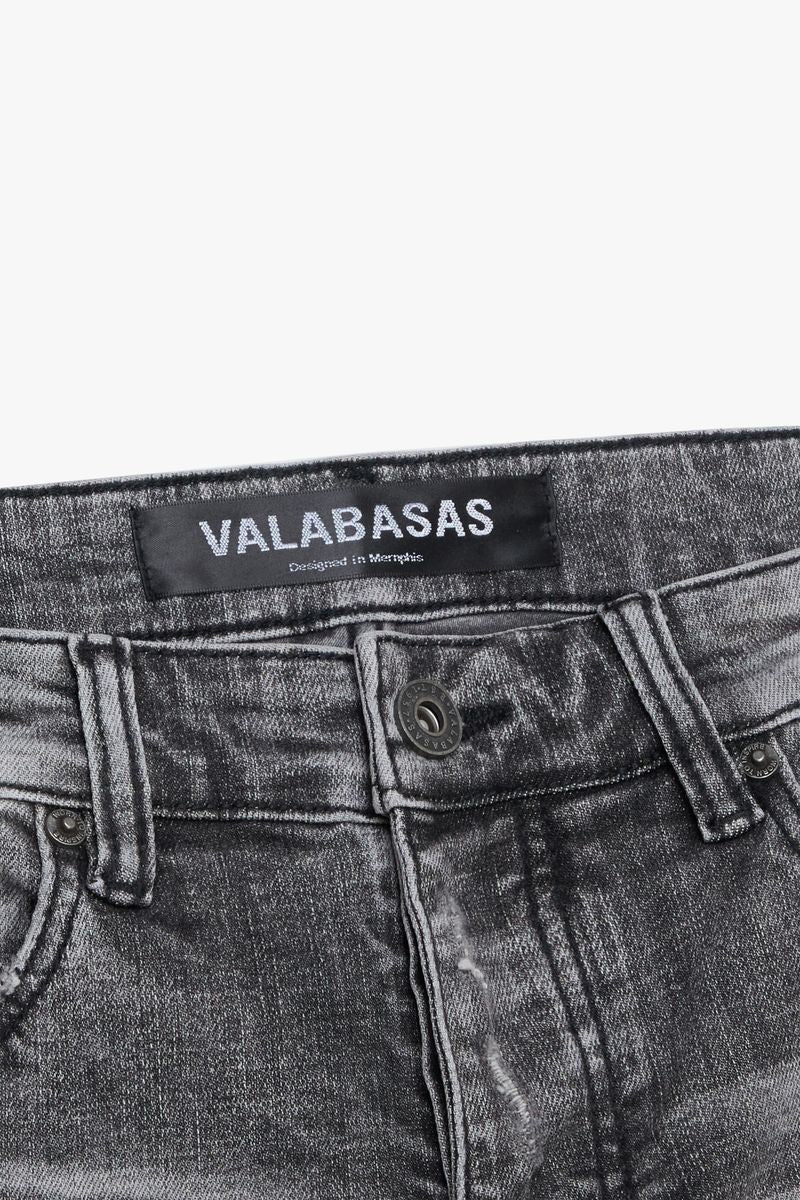 VALABASAS "WORN FROST" GREY SKINNY JEAN