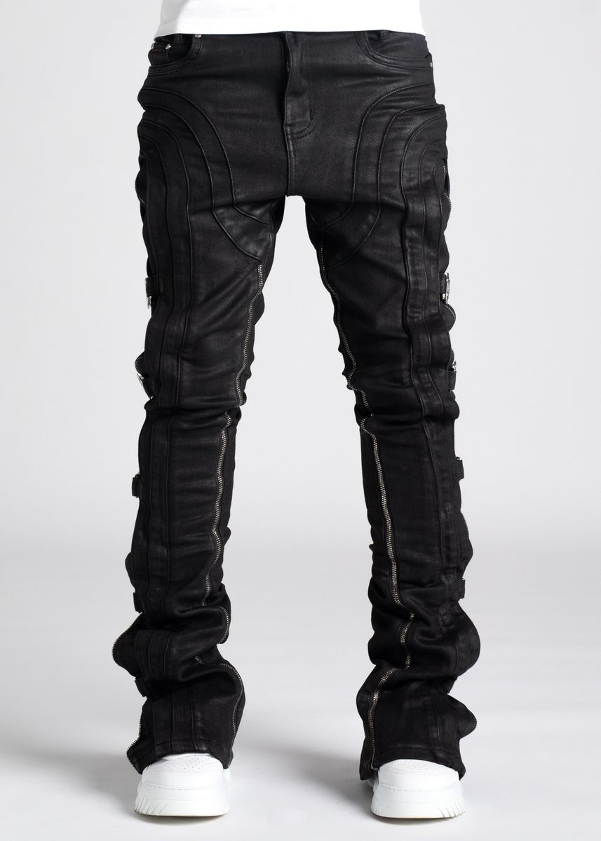 GUAPI OBSIDIAN BLACK WAXED PREMIUM DENIM