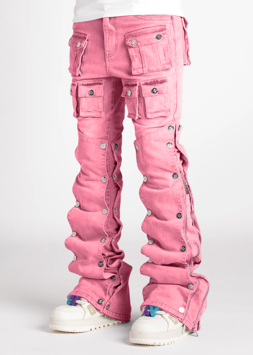 GUAPI FRENCH ROSE STACKED PREMUIM DENIM