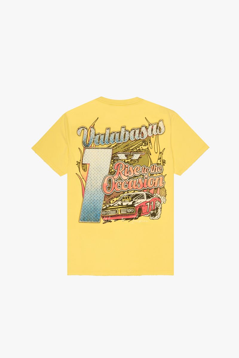 VALABASAS "CRUSH" VINTAGE LEMON YELLOW TEE