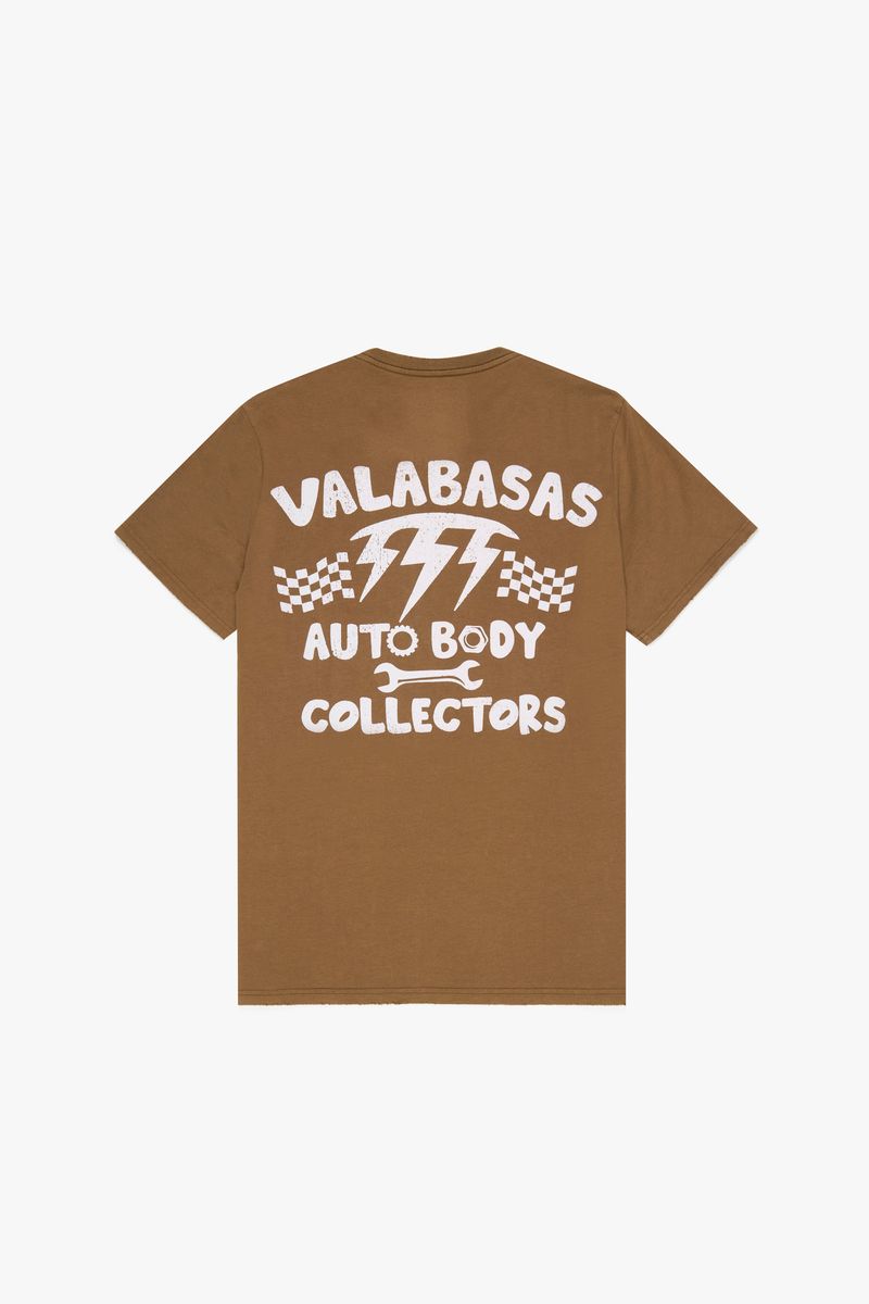 VALABASAS "GOLD FLAME" VINTAGE BROWN TEE